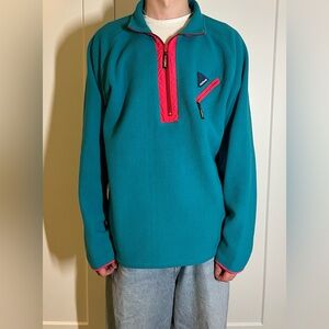 Hind Teal and Red Retro Jacket